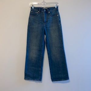 Madewell Slim Wide Leg Crop Jeans